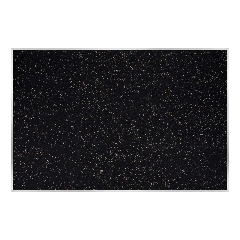 Ghent Recycled Bulletin Board - Satin Aluminum Frame - 4ft H x 7ft  4