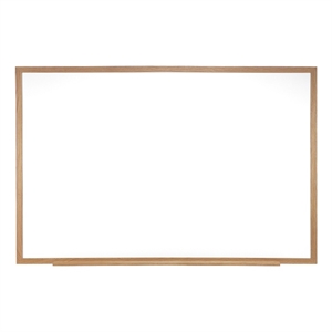 Ghent M1 Porcelain Mag Whiteboard - Wood Frame - 4ft H x 7ft  4&quotW