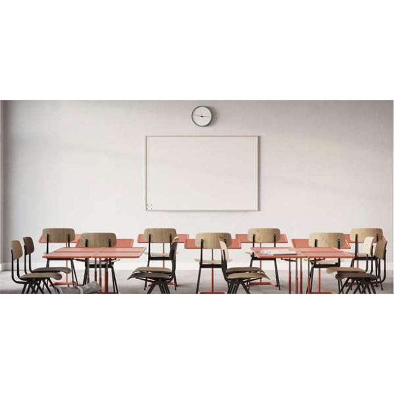 Ghent Mag Hygienic Porcelain Whiteboard w/Aluminum Frame - 4ft H x 7ft