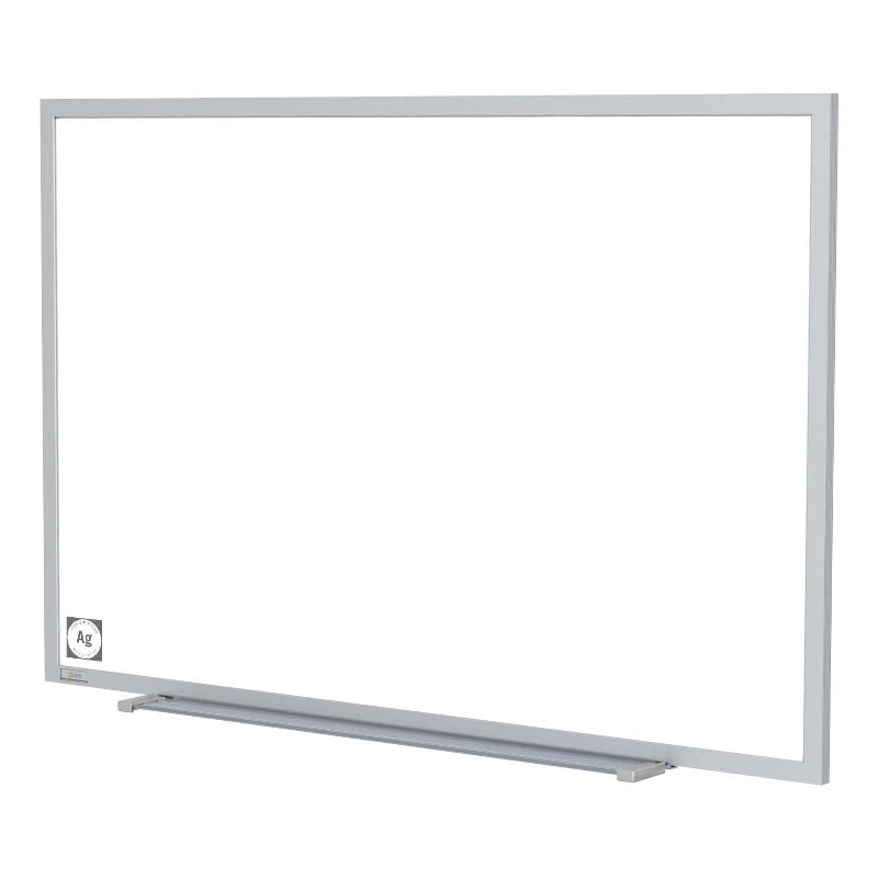 Ghent Mag Hygienic Porcelain Whiteboard w/Aluminum Frame - 4ft H x 7ft