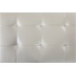 Lifestyle Furniture Catrina Left-Facing Sectional & Ottoman in Shiny White