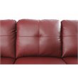 Lifestyle Furniture Catrina Left-Facing Sectional & Ottoman in Wine Red