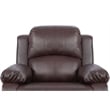 Lifestyle Furniture Provo 3-Pieces Faux Leather Recliner Sofa Set in Espresso