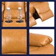 Lifestyle Furniture Ashland 3-Pieces Recliner PU Sofa Set in Ginger