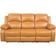 Lifestyle Furniture Ashland 3-Pieces Recliner PU Sofa Set in Ginger