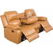 Lifestyle Furniture Ashland 2-Pieces Recliner PU Sofa Set in Ginger