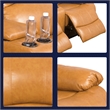 Lifestyle Furniture Ashland 2-Pieces Recliner PU Sofa Set in Ginger