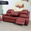 Lifestyle Furniture Ashland 2-Pieces Recliner PU Sofa Set in Red