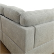 Lifestyle Furniture Edward Left-Facing Sectional & Ottoman in Gray/White