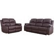 Lifestyle Furniture Raymond 2-Pieces Faux Leather Recliner Sofa Set in Espresso