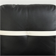 Lifestyle Furniture Biscuits Right-Facing Sectional & Ottoman in Black/White
