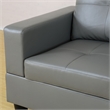 Lifestyle Furniture Biscuits Right-Facing Sectional & Ottoman in Raining Gray
