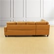 Lifestyle Furniture Lemonda Left-Facing Sectional & Ottoman in Ginger
