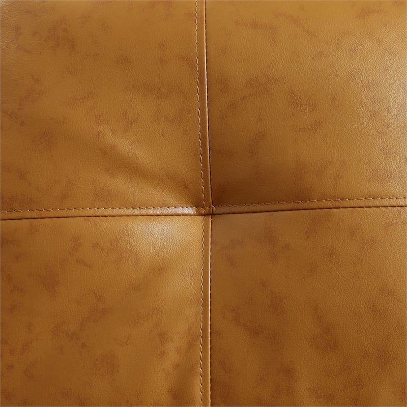 Lifestyle Furniture Biscuits Right-Facing Sectional & Ottoman in Ginger