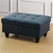 Lifestyle Furniture Lemonda Left-Facing Sectional & Ottoman in Forest Green