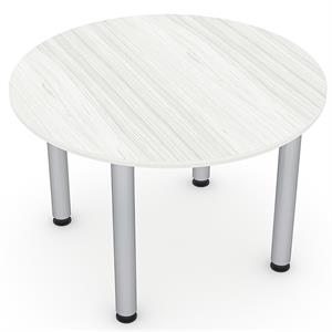 4 person round conference table post legs harmony series  46