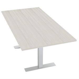 36x72 rectangular conference table 6 person laminate top t-feet sea salt