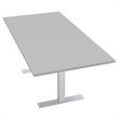 36X72 Rectangular Conference Table 6 Person Laminate Top T-Feet Light Gray