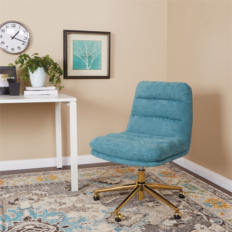 Sky blue office discount chair