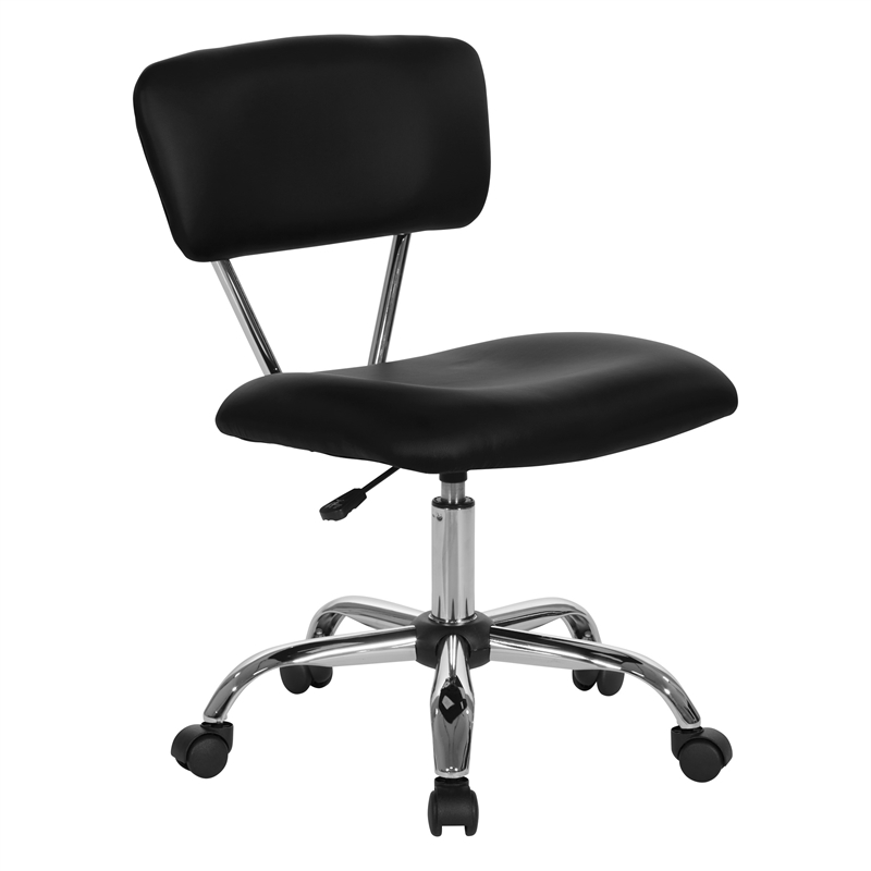 OSP Home Furnishings Vista Task Office Chair in Black Vinyl