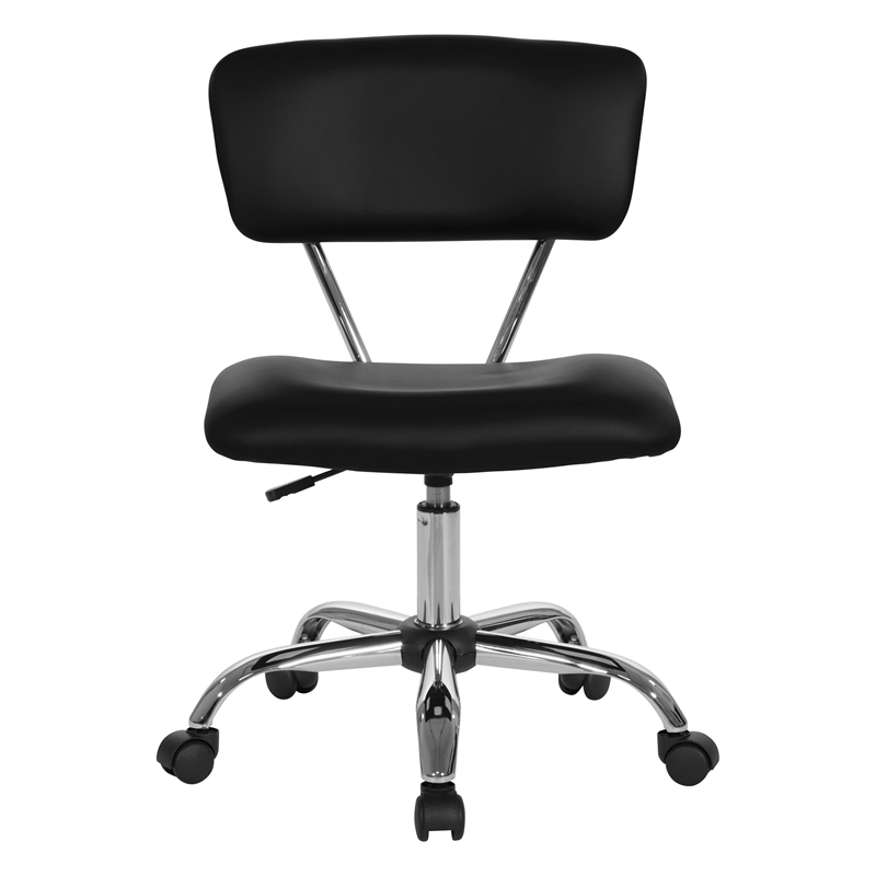 OSP Home Furnishings Vista Task Office Chair in Black Vinyl