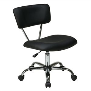 OSP Home Furnishings Vista Task Office Chair in Black Vinyl