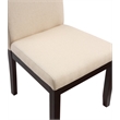 Dakota Parsons Chair in Linen Beige Fabric