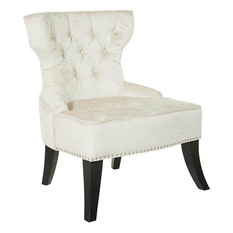 Tufted Chair in Ivory CLTB45