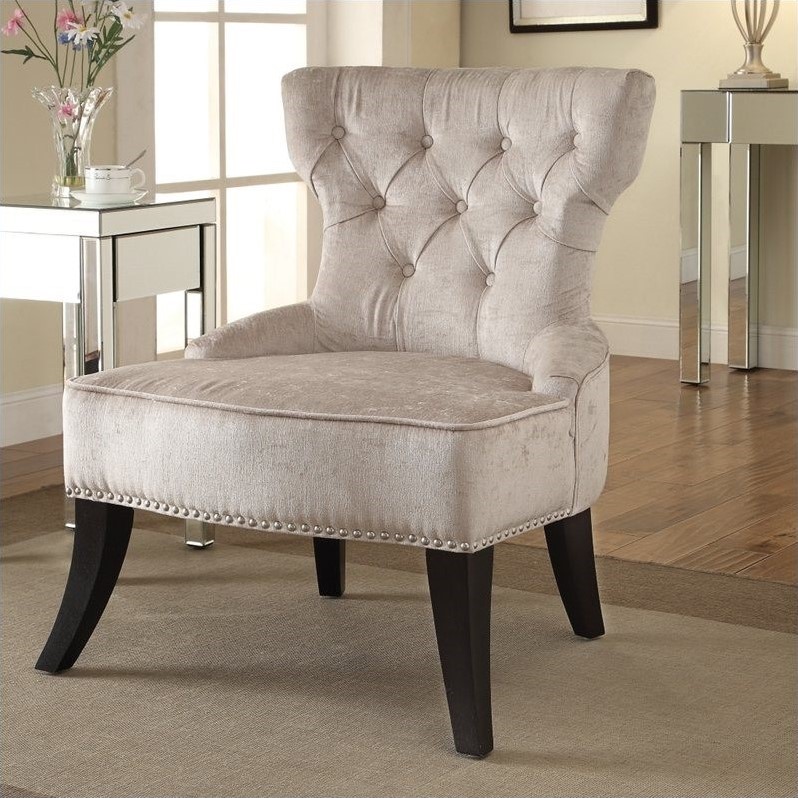 Tufted Chair in Ivory CLTB45