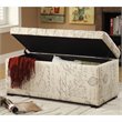 Avenue Six Sahara Tufted Storage Bench Script Fabric - SAH3917-S13