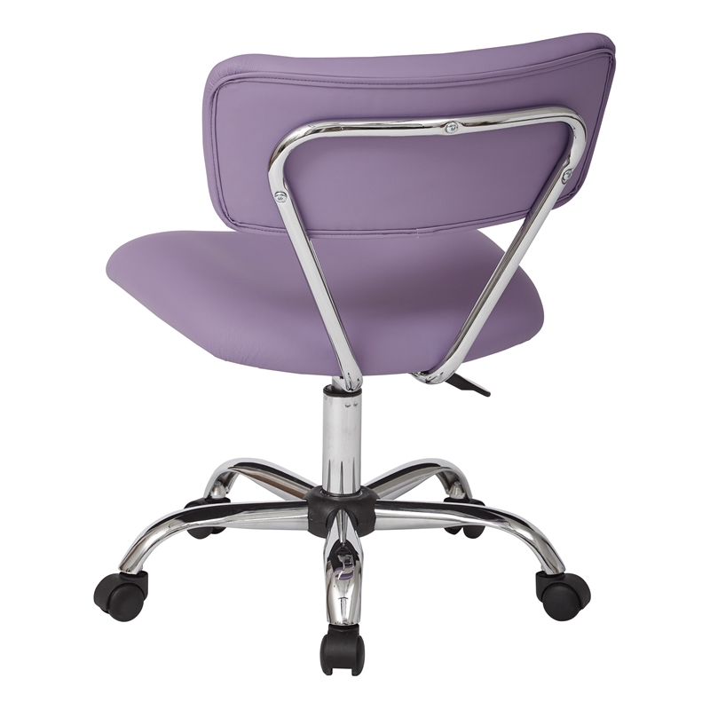 Vista Task Office Chair in Purple Faux leather