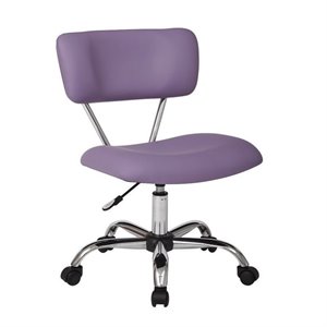 Vista Task Office Chair in Purple Faux leather