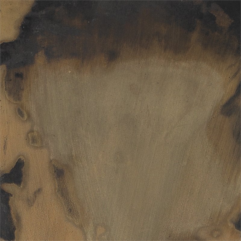 Jamie Young Co Crown Prismatic Modern Metal Small Side Table in Brown/Black