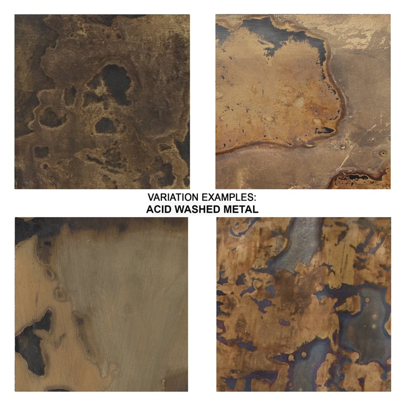 Jamie Young Co Crown Prismatic Modern Metal Small Side Table in Brown/Black