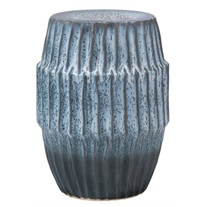 jamie young co algae coastal ceramic side table in blue ombre