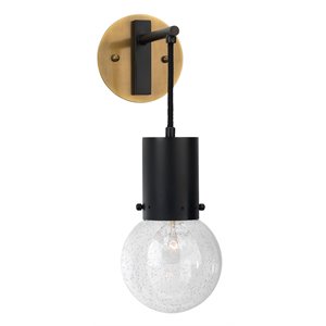 Jamie Young Co Strada Modern Steel Metal/Glass Pendant Sconce in Antique Brass