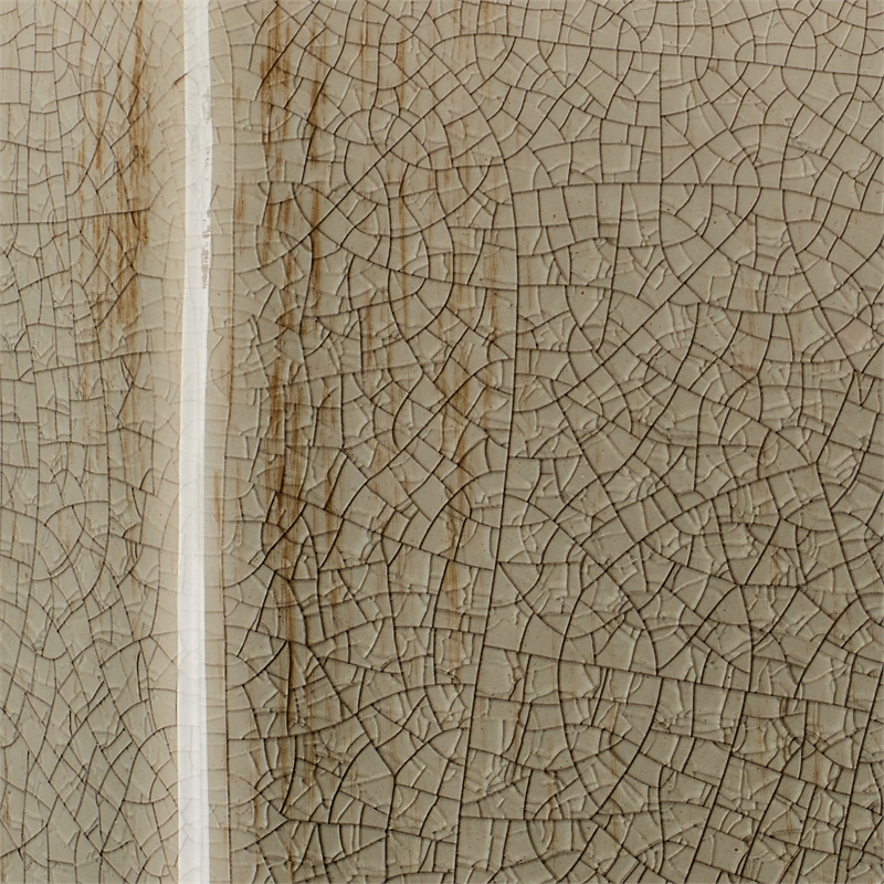 Jamie Young Co Porto Small Transitional Ceramic Side Table in Pistachio Brass