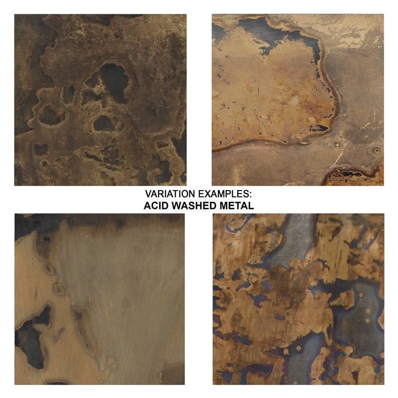 Jamie Young Co Realm Transitional Iron Sheet Metal Side Table in Black