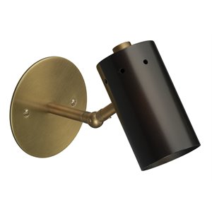 Jamie Young Co Milano Mid-Century Steel Metal Sconce in Oil Rubbed Bronze