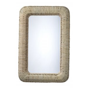 jamie young co hollis rectangle coastal wood mirror in off white