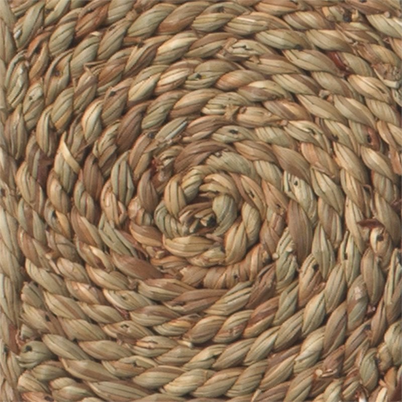 Jamie Young Co Marina Coastal Glass/Seagrass Mirror in Natural