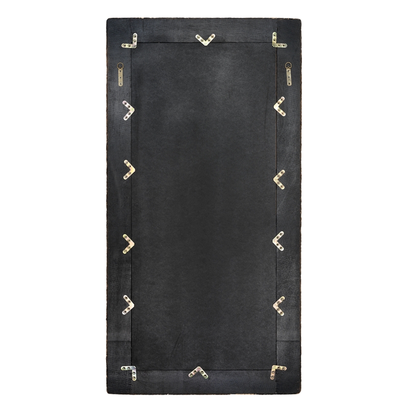 Jamie Young Co Evergreen Rectangle Coastal Glass/Seagrass Mirror in Natural