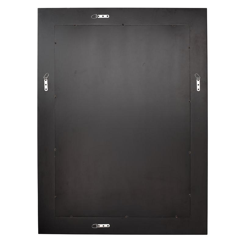 Jamie Young Co Fragment Rectangle Wood/Faux Horn Mirror in Gray/Beige