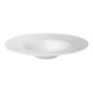 jamie young co transitional glass hand blown plate in white finish