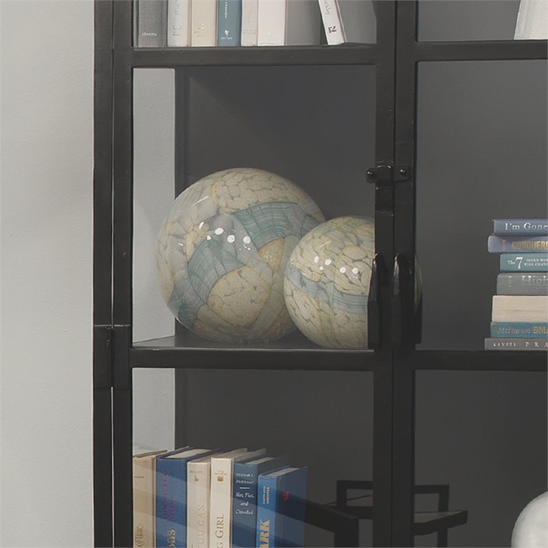 Jamie Young Co Cosmos Large Coastal Glass Balls in Multi-Color