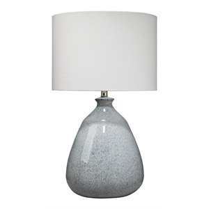 jamie young co levi coastal ceramic table lamp in washed blue