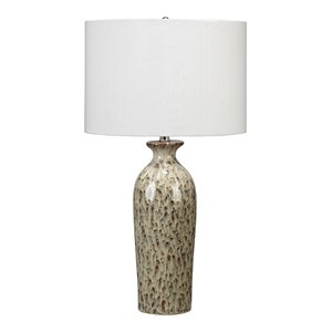 Jamie Young Co Nomad Transitional Ceramic Table Lamp in Brown
