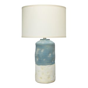Jamie Young Co Sedona Transitional Ceramic Table Lamp in Blue