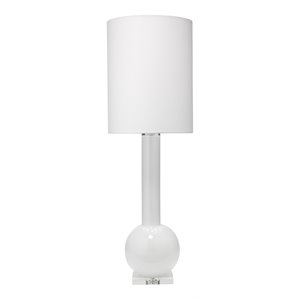 Jamie Young Co Studio Contemporary Glass Table Lamp in White