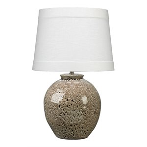 Jamie Young Co Vagabond Transitional Ceramic Table Lamp in Brown